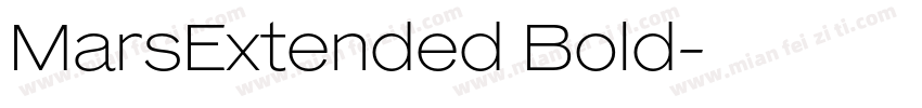 MarsExtended Bold字体转换